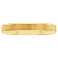 Muški zlatni ton volfram sa običnim vjenčanim bendom - muški prsten