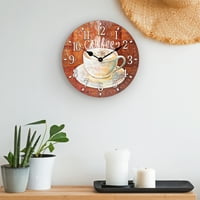 Analogni Kvarcni zidni sat od 404 do 2631 inča s okruglim dekorom za kavu