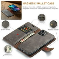 Luksuzna sklopiva Torbica za novčanik s torbicom za Folio telefon, uklonjiva magnetska torbica za novčanik od PU kože i držač kartice