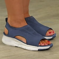 sandale; ženske modne ljetne Ležerne ženske cipele na platformi od mrežastog materijala; sandale s ribljim ustima