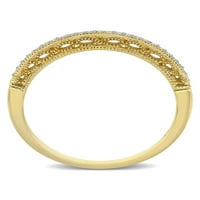 Zaručnički prsten od žutog zlata od 10 karata s dijamantom br.