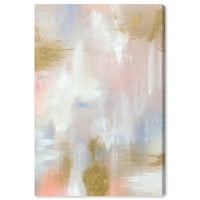 Wynwood Studio Abstract Wall Art Canvas Otisci 'Spring DeseSrt' boja - zlato, bijelo