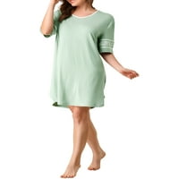 Jedinstvene ponude ženskog kratkih rukava spavaćica meka košulja haljina za spavanje