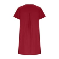 Ljetne ženske haljine na rasprodaji ženske Ležerne ljetne majice s kratkim rukavima s džepovima za žene