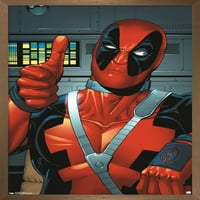 Comics of comics-Deadpool-plakat na zidu s palčevima gore, 14.725 22.375