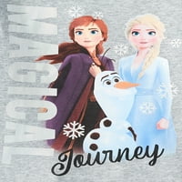Disney Frozen Elsa i Anna Graphic Hi-Lo dugi rukav majica