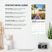 Willow Creek Press Pug šalice Mini zidni kalendar