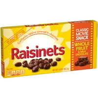Raisinets mliječna čokolada prekrivena bombonima od grožđica, filmska kutija, 3,5oz od 15