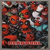 Zidni plakat u meniju-Deadpool u licima, 22.375 34
