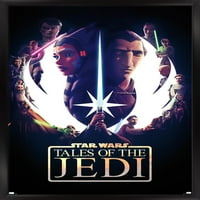 Ratovi zvijezda: priče o Jedijima - zidni plakat s jednim listom, uokviren 22,375 34