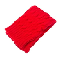 Ženske zimske tople gamaše, kukičane duge čarape do koljena u crvenoj boji