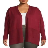Terra & Sky Women's Plus Size Core Cardigan džemper