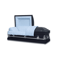 Casket Emporium, Pogrebni kovčeg, Oxford Blue Metal Bask