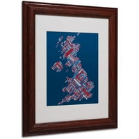 Zaštitni znak likovna umjetnost Ujedinjeno Kraljevstvo vi Matted Framed Art by Michael Tompsett, drveni okvir