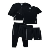 Cheetah Boys Performance majice, kratke hlače i hlače, 5-dijelni set, veličine 4-18