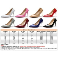 Izbor / ženske pumpe s visokom potpeticom; cipele sa šiljastim prstima; večernje Ležerne lagane natikače u crnoj boji; 5