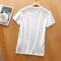 Modna ženska majica kratkih rukava s uzorkom-udobni i trendi ljetni vrhovi s jedinstvenim printom