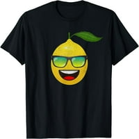 Ženske majice, smiješno limunsko voće, nasmiješeno limunsko lice, smiješna limunska majica, poklon majice s okruglim vratom za zabave,
