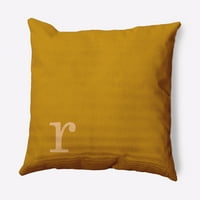 Jednostavno Daisy 20 20 Moderni monogram ukrasni jastuk za bacanje, jesensko zlato