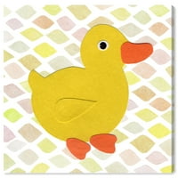 Wynwood Studio životinje zidne umjetničko platno ispisuje ptice Duck Kingdom - Žuta, bijela