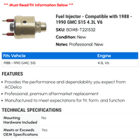 Mlaznica za gorivo-kompatibilna s-MP 4.3 MP 1989