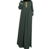 Haljina za djevojčice Kaftan haljina casual duga ženska Maksi haljina veličina Jilbab Abai tiskana odjeća plus
