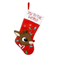 Rudolph crveni nos sob Rudolph Božićna čarapa