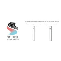 Stupell Industries Jednostavni apstraktni moderni crno -bijeli pisac, 10, dizajn atelier plakata