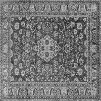 Tradicionalni pravokutni perzijski tepisi u sivoj boji za prostore tvrtke, 7' 9'