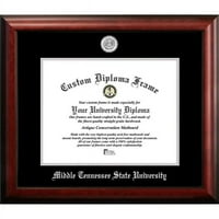 Državno sveučilište u srednjem Tennesseeju 14-inčni 11-inčni srebrni reljefni okvir za diplomu