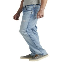 Silver Jeans Co. Muški Allan Classic FIT traperice s ravnim nogama, veličine struka 30-42