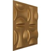 Ekena Millwork 5 8 W 5 8 h York Endurawall Ukrasni 3D zidna ploča, svijetlo zlato