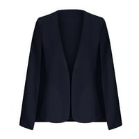 Ženski Blazer i Blazer jakne u boji, jednobojni široki sako, kardigan, dugi sako s podijeljenim rukavima, Lagani casual kaput s dugim