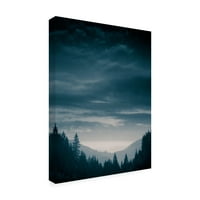 Zaštitni znak likovne umjetnosti 'Plave planine IV' Canvas Art by Photoinc Studio