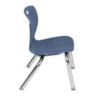 Hladni stol s podesivom visinom od 66 30 - Mocha orah i stolice od 12 do 12 inča-Mornarsko plava