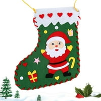 Ručno izrađene božićne čarape ruksak s malim poklonom Poklon vrećica nagrada božićne čarape Vintage vijenci od perli Vintage izlozi