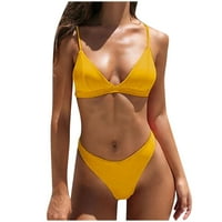 Bikini Set za žene, žensko modno seksi jednobojno Bikini odijelo, kupaći kostimi u vrućem stilu, rasprodaja kupaćih kostima