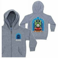 Personalizirani Thomas & Prijatelji Luke Boys 'sivi zip-up hoodie