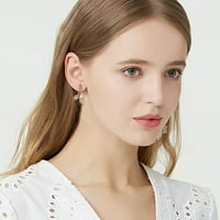 Naušnice od lišća za Tinejdžerke minimalistički piercing štikle modne naušnice zlatne naušnice