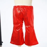 Jazz i hip hop šljokičaste plesne hlače za velike i male djevojčice flare flare hlače veličine 2-16