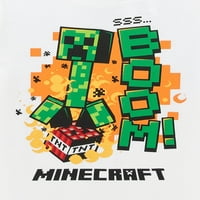 Minecraft Boys Grafička majica, jakna i jogeri, 3-komad set, veličine 5-18