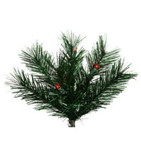 30 unaprijed osvijetljena ponoćna zelena borova božićna vipela - crvena dura svjetla