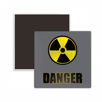 Logotip upozorenja o radioaktivnim tvarima kvadratni magnet za hladnjak za memoriju