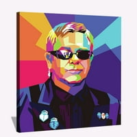 Portret Eltona Johna na platnu zidna umjetnost portret slavne osobe pop art uokvirena slika