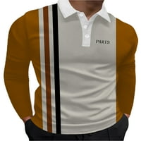 Muški topovi, bluza s reverom, polo majica dugih rukava, sportski pulover, sportska majica u stilu
