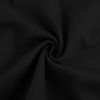 Ženska haljina Ženska jednobojna osnovna svestrana rastezljiva lepršava ležerna plisirana mini suknja Crna
