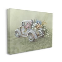 Seoska kuća u Stupelli, cvjetna kolica, prijevoz automobilom, Galerija slika, tisak na platnu, zidna umjetnost