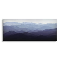 Stupell Industries Panoramske planine Slojeviti vrhovi galerija fotografija zamotana platna za tisak zidne umjetnosti, dizajn Ryan