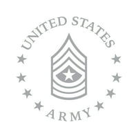 - Naljepnica za čin narednika bojnika američke vojske izrezana pečatom-samoljepljivi vinil - otporan na vremenske uvjete-Proizvedeno