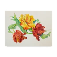 Zaštitni znak likovna umjetnost 'Twining tulipat' platno umjetnost Joanne Porter